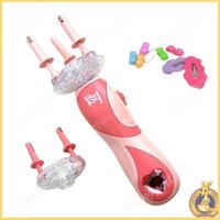 Omg * Bộ dụng cụ tạo kiểu tóc cho bé gái Máy uốn tóc bằng điện Đồ chơi giả vờ