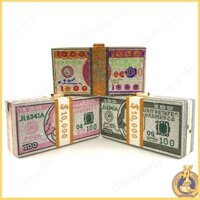 Omg * Bộ ly hợp tiền cho ví kim cương giả 10000 đô la Túi xách tối tiền mặt