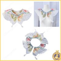 Omg * Cô Gái Hình Bướm Cổ Giả Thanh Lịch Đám Mây Vai Ren Khăn Choàng Phong Cách Trung Hoa Áo Sơ Mi Áo Len Thêu Giả C