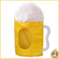 Omg * Dành Cho Sáng Tạo Nhật Bản Ngộ nghĩnh Cốc Cơm Vàng Bia Sang Trọng Mũ Đồ Chơi Hoạt Hình Full Mũ Đội Đầu Trang Phục Hóa Trang Lạ Mắt Dres
