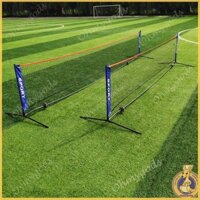 Omg * Giá đỡ lưới cầu lông có thể gập lại di động có thể gập lại Lưới tập luyện đơn giản có thể điều chỉnh cho quần vợt 4m 5m 6m ngoài trời trong nhà