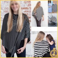 Omg * Khăn quàng cổ cho con bú cho con bú dành cho ghế tán Khăn choàng sọc chéo