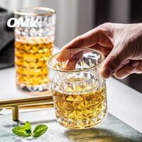 OMK Ly Rượu Vang Phong Cách Châu Âu Bộ 6 Ly Nước Ép Thủy Tinh