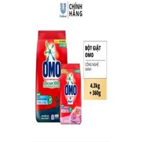 Omo bột giặt đỏ 4.3kg tặng túi bột giặt 360g