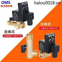 Oms Van Xả Điện Tử 4 Điểm Tất Cả Đồng Thời Gian Thiết Bị Thoát Nước Tự Động Máy Nén Khí Van Điện Từ Chia Con