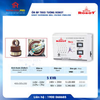 ỔN ÁP 1 PHA TREO TƯỜNG RENO 5 KVA (140V - 250V)