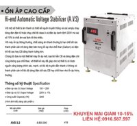 ổn áp cách ly 3kva – ổn áp avs 3.2 hãng lioa nhật linh