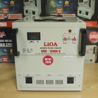 Ổn Áp DRII-10000 II Lioa 10KVA Dải 50V-250V Đời Mới Nhất Đồng Hồ Led Điện Tử