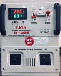 Ổn Áp LiOA 1 Pha SH 10kva (150-250v) New 2020 - Đồng hồ điện tử