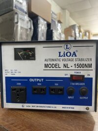 ổn áp lioa 1.5kva NL ( Hàng Tồn Kho Bảo Hành 3 Năm )