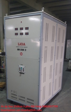 Ổn áp Lioa 3 pha khô điều chỉnh 3 pha độc lập NM-250KII