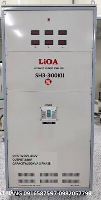 ổn áp lioa 300kw 3 pha 380v-lioa sh3 300kii-automatic voltage stabilizer