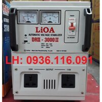 Ổn Áp Lioa 3KVA 50V – 250V Model DRII-3000II 3kW 3000W 1 Pha