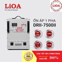 Ổn áp LiOA 7,5KVA dải 50V DRII-7500II 1 pha chính hãng Nhật Linh 7500VA 7,5KW 7500W