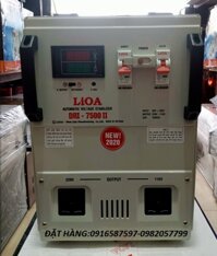 Ổn áp LiOA 7,5kva dải 90V~250V mã DRI- 7500II | LiOA 7ky- 7kg- 7kw- 7 cân