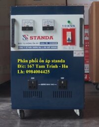 ỔN ÁP STANDA 10KVA - 10KW DẢI 90 MODEL RS - 10000 DR ĐỜI MỚI NHẤT