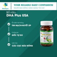 Ổn Định Huyết Áp-Tim Mạch, Làm Tan Các Cục Máu Đông, Chống Lại Các Gốc Tự Do Hộp 60 Viên Hoạt Huyết DHA Plus USA