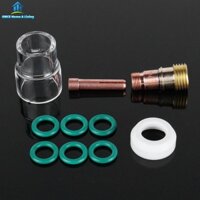 [Oncem] 10PC Đèn pin hàn TIG Ống kính khí dày #12 Cốc cho WP-17 / 18 / 26 2.4mm 3 / 32 "