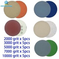 [Oncem] 25 chiếc 5 inch Móc & Vòng Ướt / Khô 2000 / 3000 / 5000 / 7000 / 10000 Đĩa Giấy Cát Grit