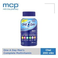 One A Day Nam 200 viên Mỹ cho người dưới 50 tuổi