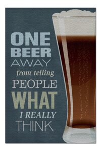 One Beer Away, Beer Sentiment 77419 (19x27 Premium 1000 Piece Jigsaw Puzzle for Adults, Made in USA!)