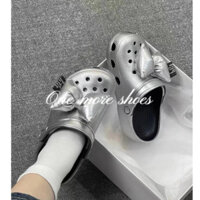 One more shoes⭐Giày lỗ bạc nơ dép nữ mùa hè mới giày đi biển