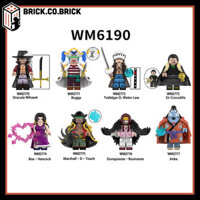 One Piece Đồ chơi Lắp ráp Boa Hancook Marshall .D Teach Mihawk Mô hình Nhân Vật Nhỏ Jinbe Crocodile Buggy WM6190