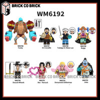 One Piece Đồ chơi Lắp ráp Nhân vật Franky Law Crocodie Mô hình Buggy Mihalk Hancock Doflamingo Jinbe WM6192