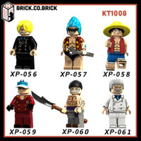 One Piece  Đồ Chơi Lắp Ráp Nhân Vật Nhỏ Mô Hình Anime Đảo Hải Tặc Luffy Ace Nico Robin Zoro Brook Sapo KT1008