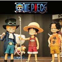 ✙❆One Piece Hand-run Luffy Ai Szabo Sanji Sauron Childhood Ba anh em Quà tặng sinh nhật Trang trí bánh xe