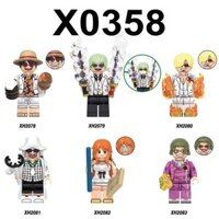 One Piece Luffy Sauron Nami Usopp của bên thứ ba lắp ráp đồ chơi hình người khối 0358