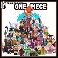 One Piece nhân vật Anime Luffy Zoro Sanji Shank tóc Đỏ Râu Trắng mô hình Đồ chơi lắp ráp Nhân Vật Nhỏ Đảo Hải Tặc S1-11