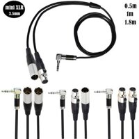 One Point Two 3.5mm Âm thanh kép mini XLR 1 / 8 "TRS sang 3 Pin Cáp âm thanh tai nghe XLR mini