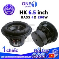 OneAudio Loa sub HK 6.5 inch 4ohm 200W Loa siêu trầm Loa âm thanh nổi DIY loa di động Loa bluetooth