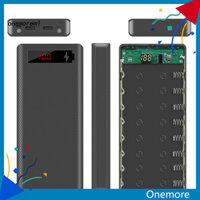 Onem Di Động Micro USB Type-C 18650 Vỏ Pin LCD DIY Mobile Power Bank Case