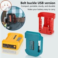 Onemetertomj 1 Phụ Kiện DIY Cho Makita 18V Có USB Có Giá Đỡ Pin Type-C BL1840 BL1850 BL1860 Sạc Adapter Sạc Sạc Nhanh EN