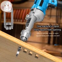 Onemetertomj Lỗ Vuông Mũi Khoan Adapter Mũi Khoan Cố Định Đính Kèm Khớp Mortiser Bit Dụng Cụ Điện Cho Tay Máy Khoan Điện EN