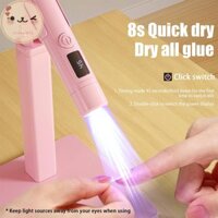 Onemetertu Cầm Tay Mini Di Động Máy Sấy Móng Tay Và Hỗ Trợ Chữa Nhanh Cho Gel Màu Nhanh Khô Móng Tay Nghệ Thuật Chữa Gel Sơn Móng Tay Keo EN