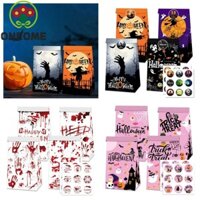 Oneome 12 Túi Bao Bì Kẹo Có Nhãn Dán Hộp Ăn Nhẹ Bánh Quy Vui Nhộn