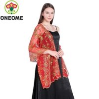 Oneome Khăn quàng cổ nữ thời trang mềm mại che phủ ren dự tiệc cho nữ cô dâu quấn