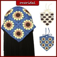 Oneri Tam Giác Móc Khăn Trùm Đầu Băng Đô Quấn Tóc Cho Nữ Cô Gái Tóc Bandana Trang Trí Dân Tộc Băng Đô Phong Cách Bohemian Hoa