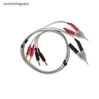 Onetimingepic 2x LCR Meter Kẹp điện trở thấp dẫn chuối cắm cho thiết bị đầu cuối Kelvin Test OTE
