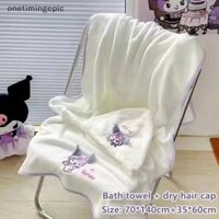 Onetimingepic Anime Bộ Khăn Tắm - 3 Mảnh KuromMelody Mặt Mềm Khăn Microfiber Cho Phòng Tập Gym Thể Thao Áo Tắm Spa OTE
