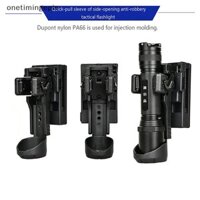 Onetimingepic Túi đựng đèn pin xoay 360 độ Mở đầu Giá đỡ đèn pin nhỏ gọn cho đai nhiệm vụ cho cắm trại ngoài trời / đi bộ đường dài / leo núi OTE