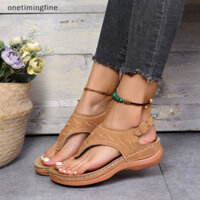 Onetimingfine Xăng đan Nữ Đế Mềm Nêm Giày Nữ Mùa Hè Sandal Giày Cao Gót Xăng đan Nữ Nêm Sandalias Mujer VN