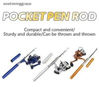 Onetiminggrace 1M Bút Cần Bộ Mini Quay Cuộn Cần Câu Kính Thiên Văn Bỏ Túi Cần Câu Bộ Cần Câu OTR