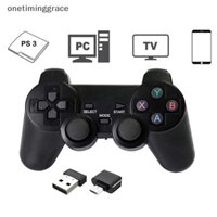 Onetiminggrace 2.4GHz Bộ điều khiển trò chơi điều khiển niềm vui kép không dây Tay cầm chơi Game cho PS3 PC TV Box OTR