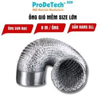 Ống bạc hút mùi thông gió công nghiệp nhà máy 8m/ ống phi 250 phi 300 phi 350