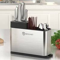 Ống cài dao, cắm đũa inox cao cấp không han gỉ 1206