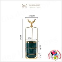ỐNG CẮM ĐŨA ĐƠN | ỐNG ĐŨA 1 SỨ XANH NGỌC BÍCH | GIỎ CẮM ĐŨA SỨ HALLEY HOME LUXURY | LẴNG SỨ HƯƠU MẠ VÀNG